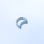 16G Moon CZ Titanium Segment Hoop