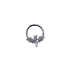 Bat CZ Stainless Steel Clicker Nose Ring