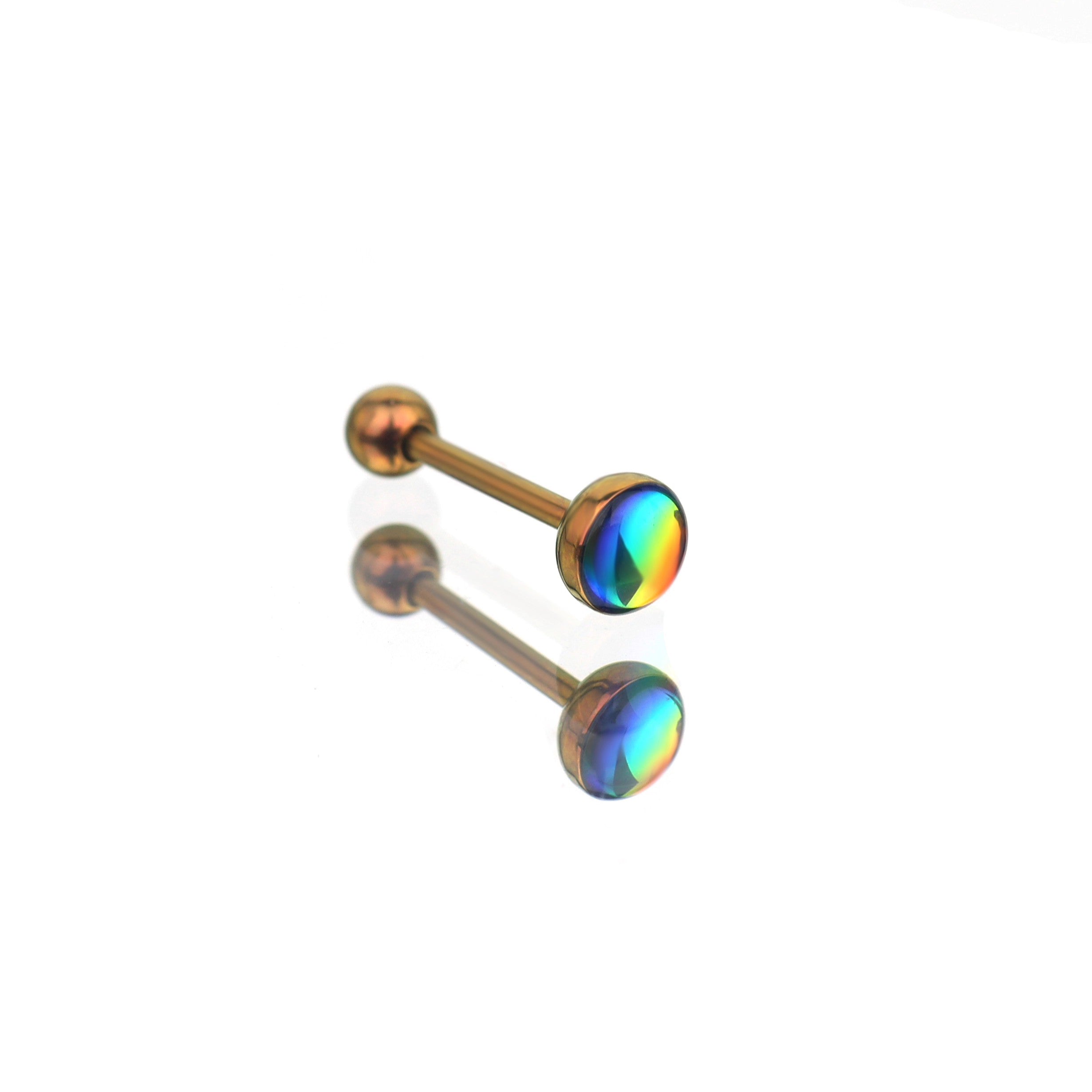 Dreamy Oil Resin Titanium Tongue Stud