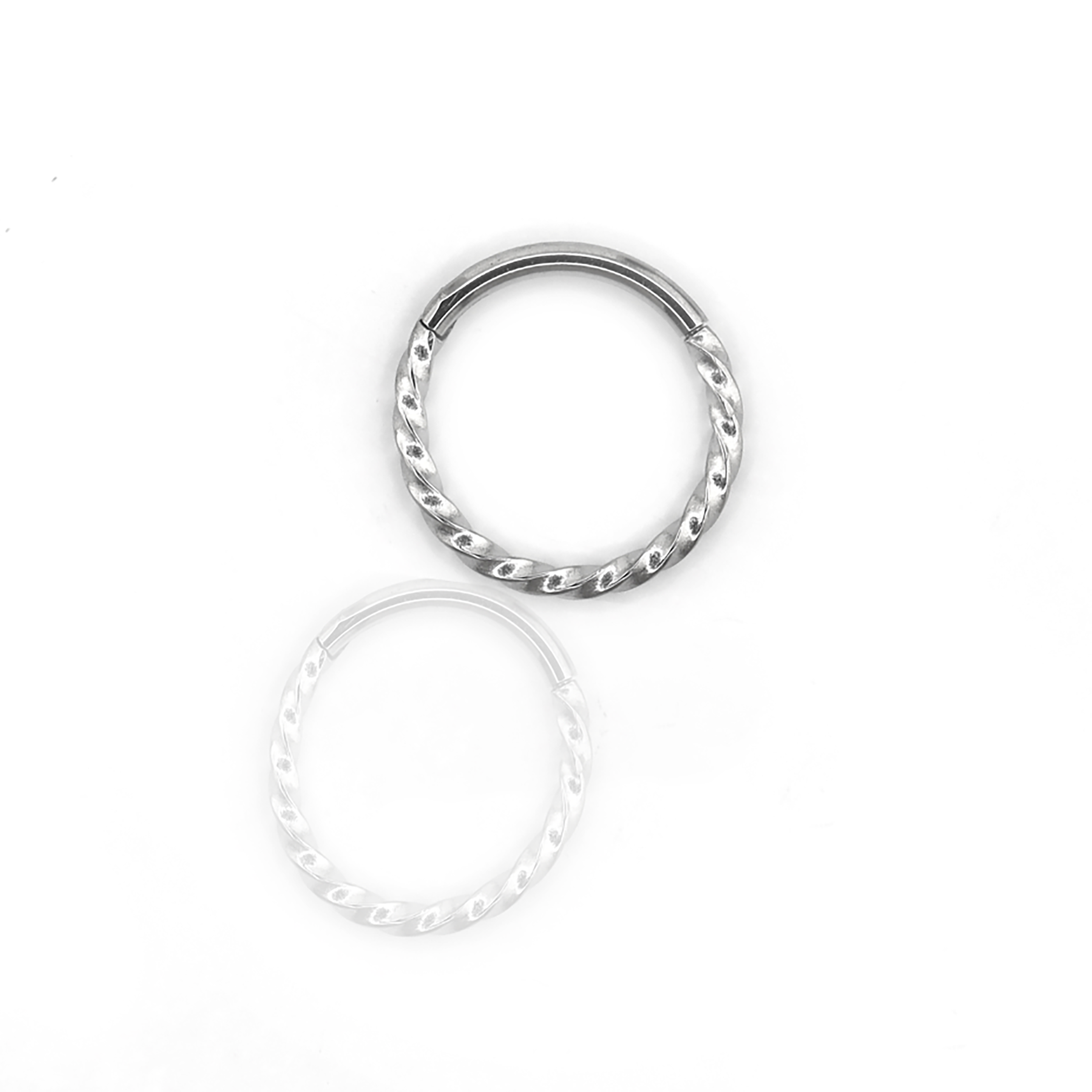 16G Twisted Rope Stainless Steel Segment Hoop