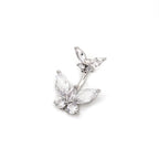 Butterfly CZ S925 Sterling Silver Belly Ring