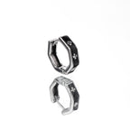 Oil Slick Cross Stainless Steel Earrings