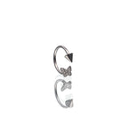 Butterfly Tapered Titanium Horseshoe Ring