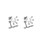 Exploding Firework Externally Threaded Stainless Steel Ear Studs