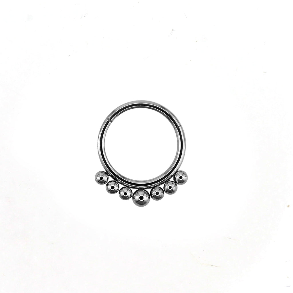 16G Small ball stainless steel Serpent Ring