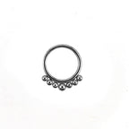 16G Small ball stainless steel Serpent Ring