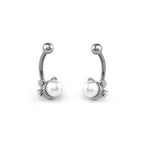 Faux Pearl Cat Stainless Steel Rook Jewelry