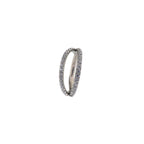 Double Row CZ Titanium Clicker Ring