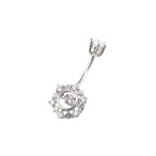 Snowflake CZ S925 Sterling Silver Belly Ring
