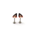 Titanium Alloy Resin Fox Ear Stud