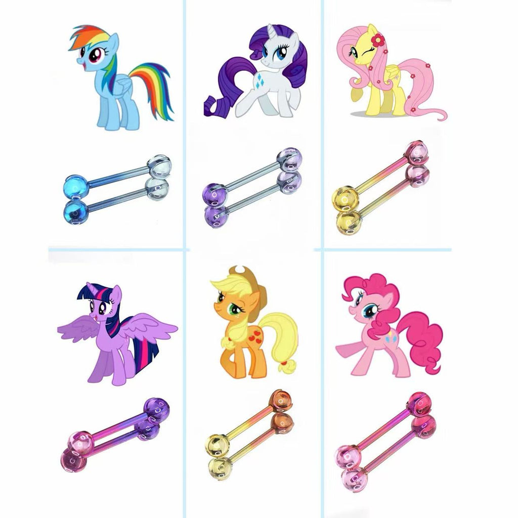 MLP Titanium Internally Threaded  Zirconia Barbell - Tongue & Ear