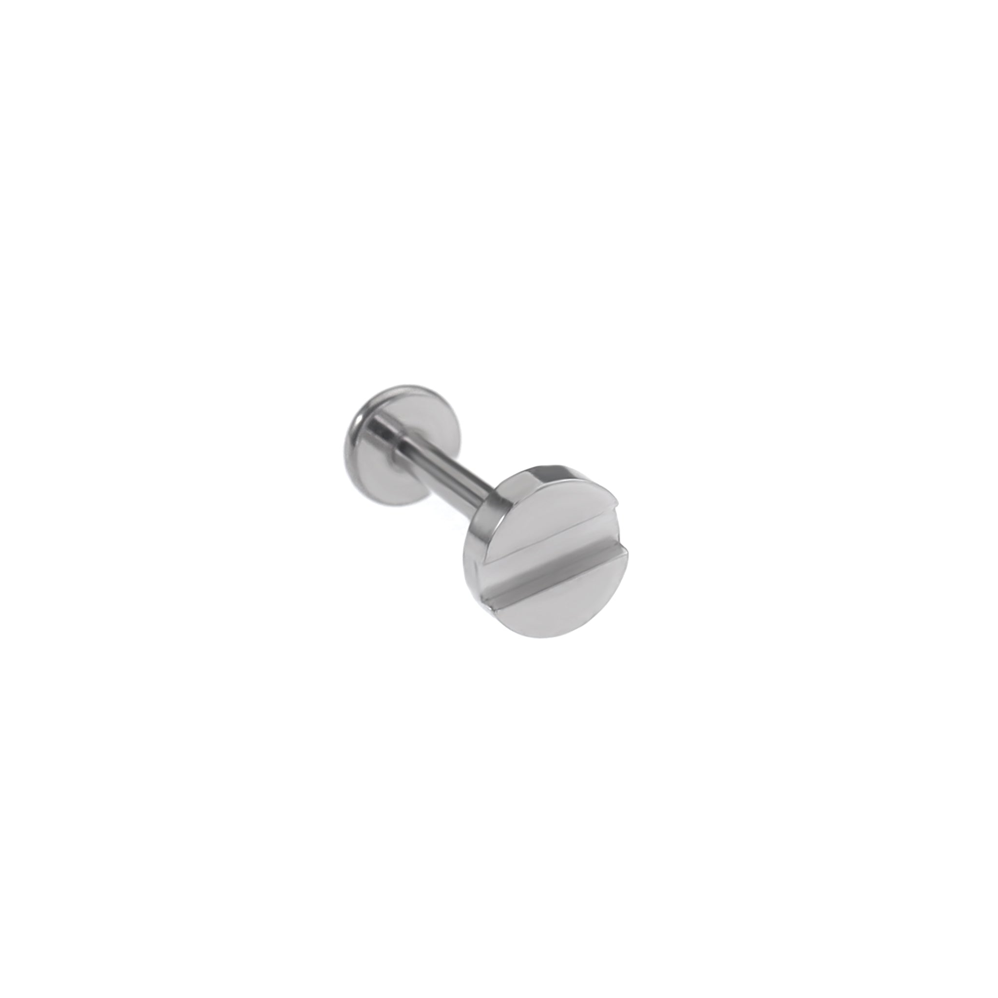 Screw Top Internally Threaded Titanium Lip Ring