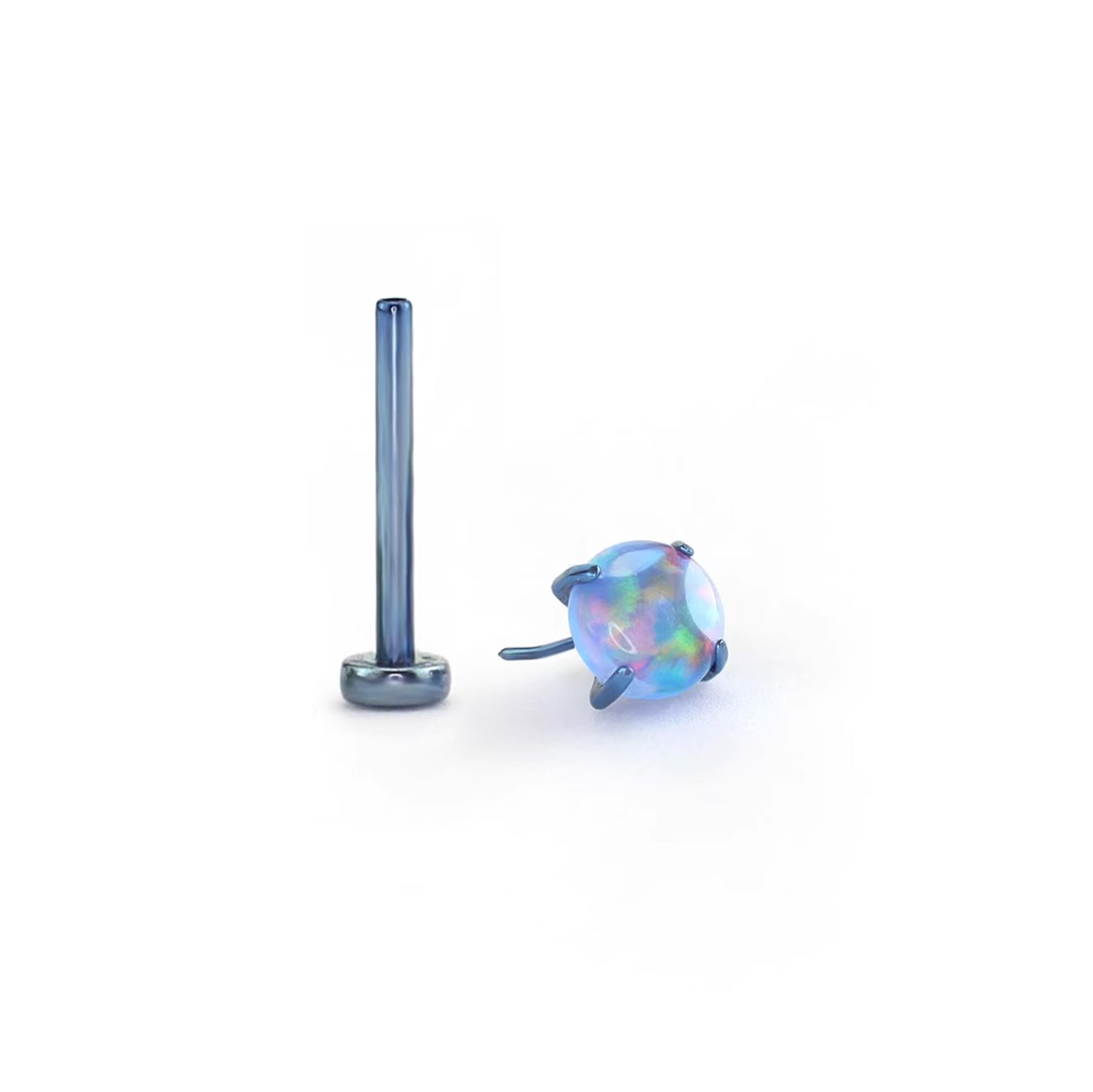 Opal Titanium Threadless Push Pin