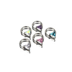 Triangle CZ stainless steel Segment Hoop