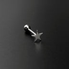 Star stainless steel Tongue Stud