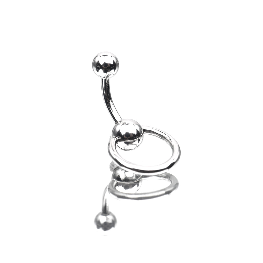 Spinning Ball stainless steel Belly Ring