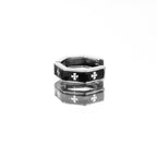 Oil Slick Cross Stainless Steel Earrings