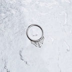 16G Cobweb Septum Stainless Steel Ring