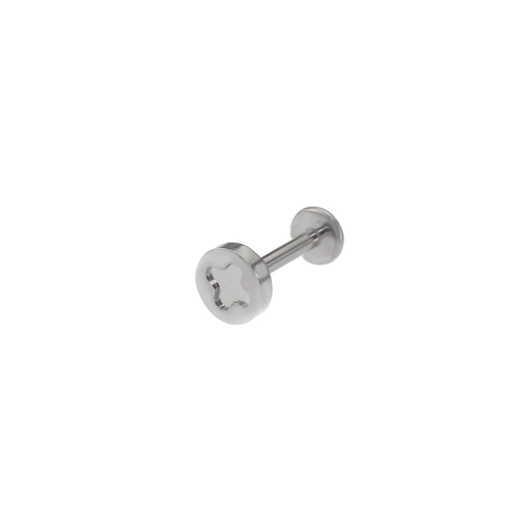 Screw Top Internally Threaded Titanium Lip Ring