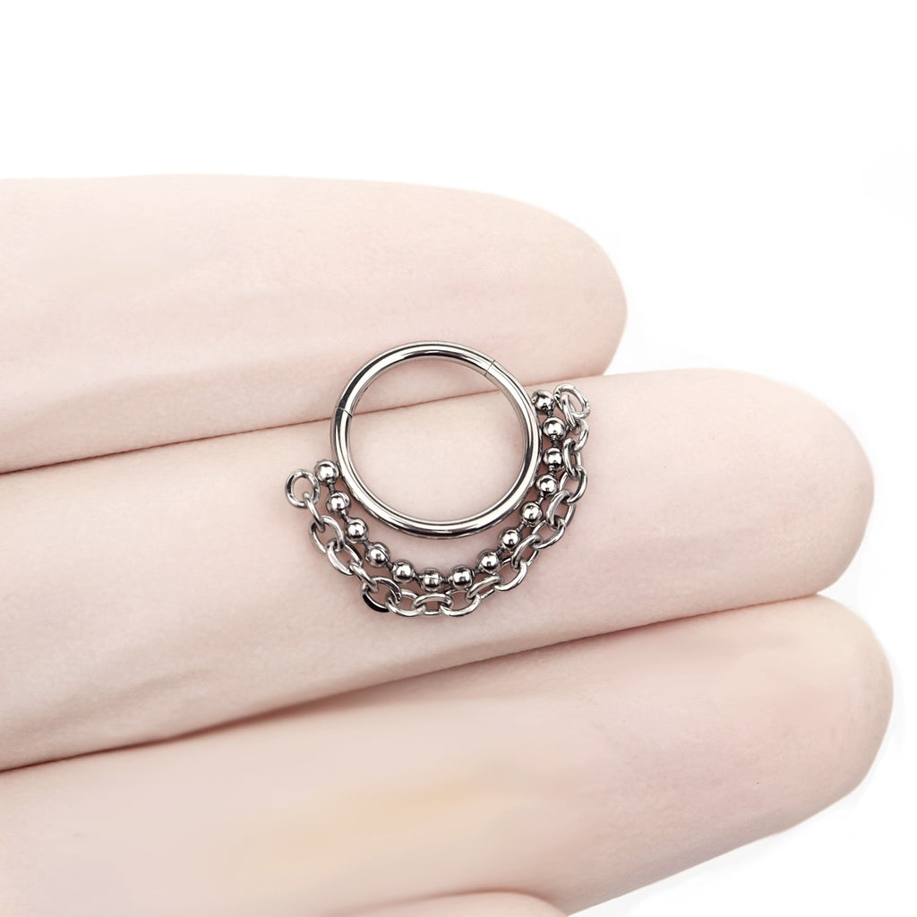 Double-layer chain metal ball Segment Hoop