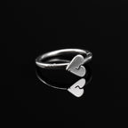 Broken Heart Stainless Steel Segment Hoop