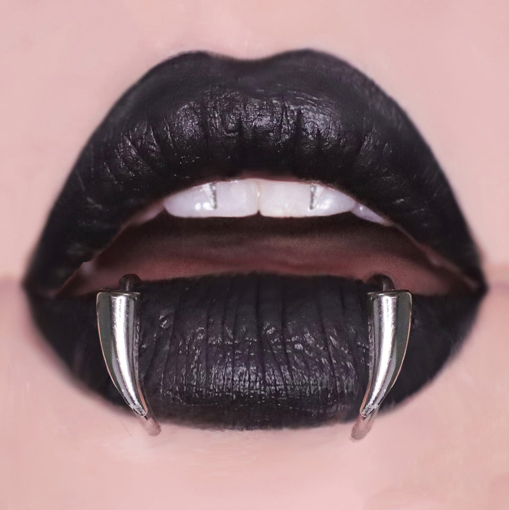 Vampire Fang Gothic Hoop
