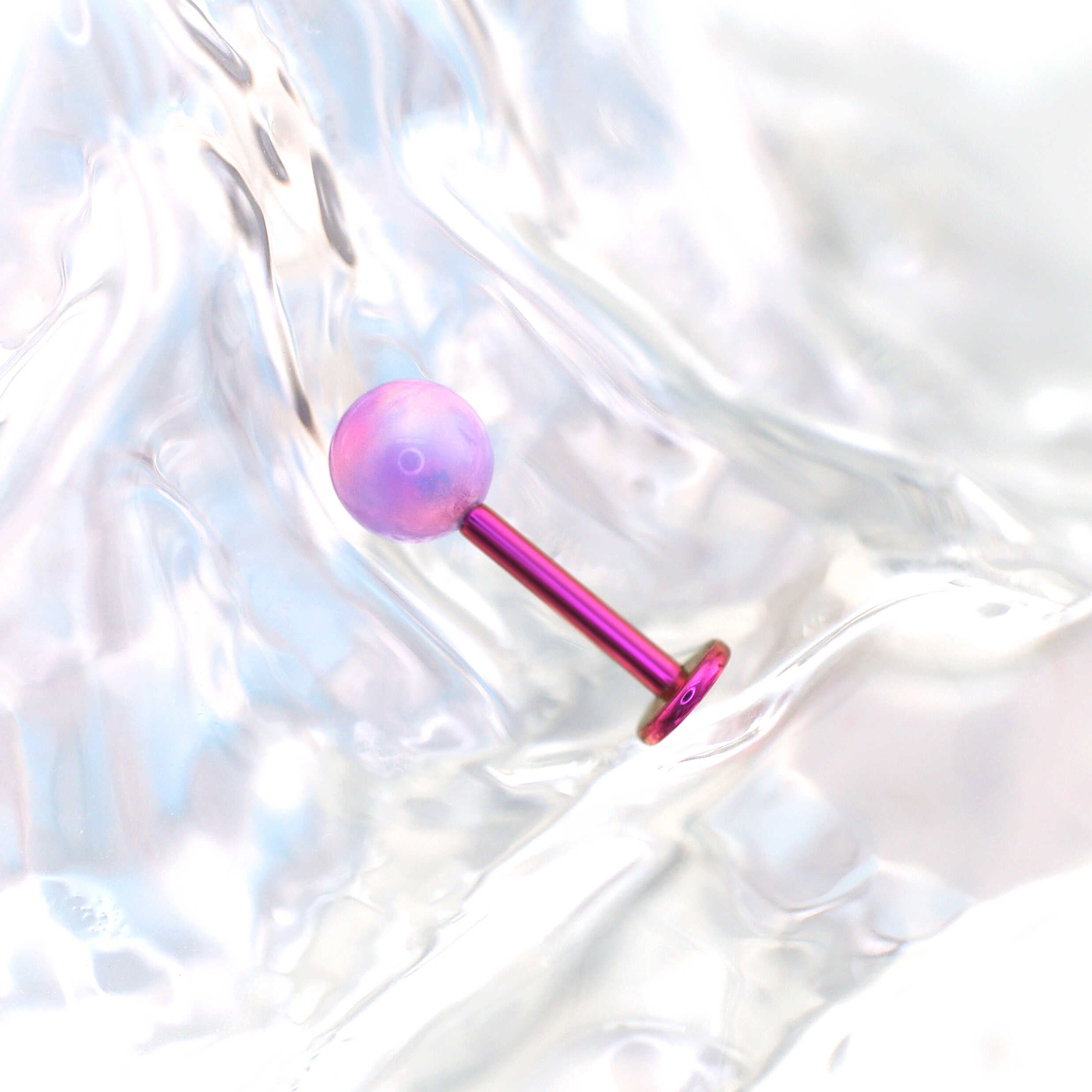 Nebula Opal Internally Threaded Titanium Studs