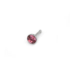 4/8PCS 20G Crystal Nostril Stud Set
