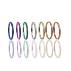 16G CZ Titanium Clicker Nose Ring