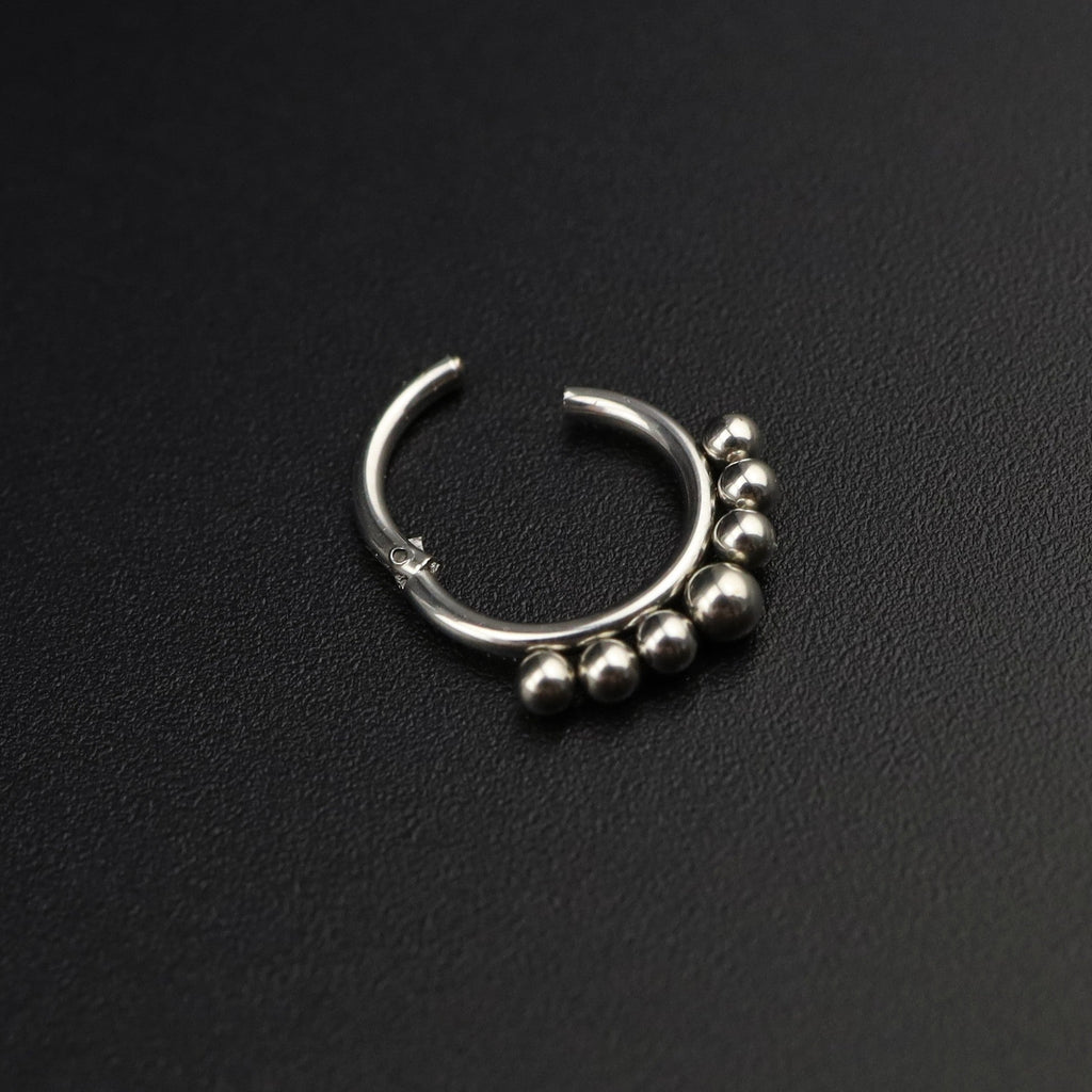 16G Small ball stainless steel Serpent Ring