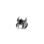 3D Black CZ Spider Stainless Steel Ear Studs
