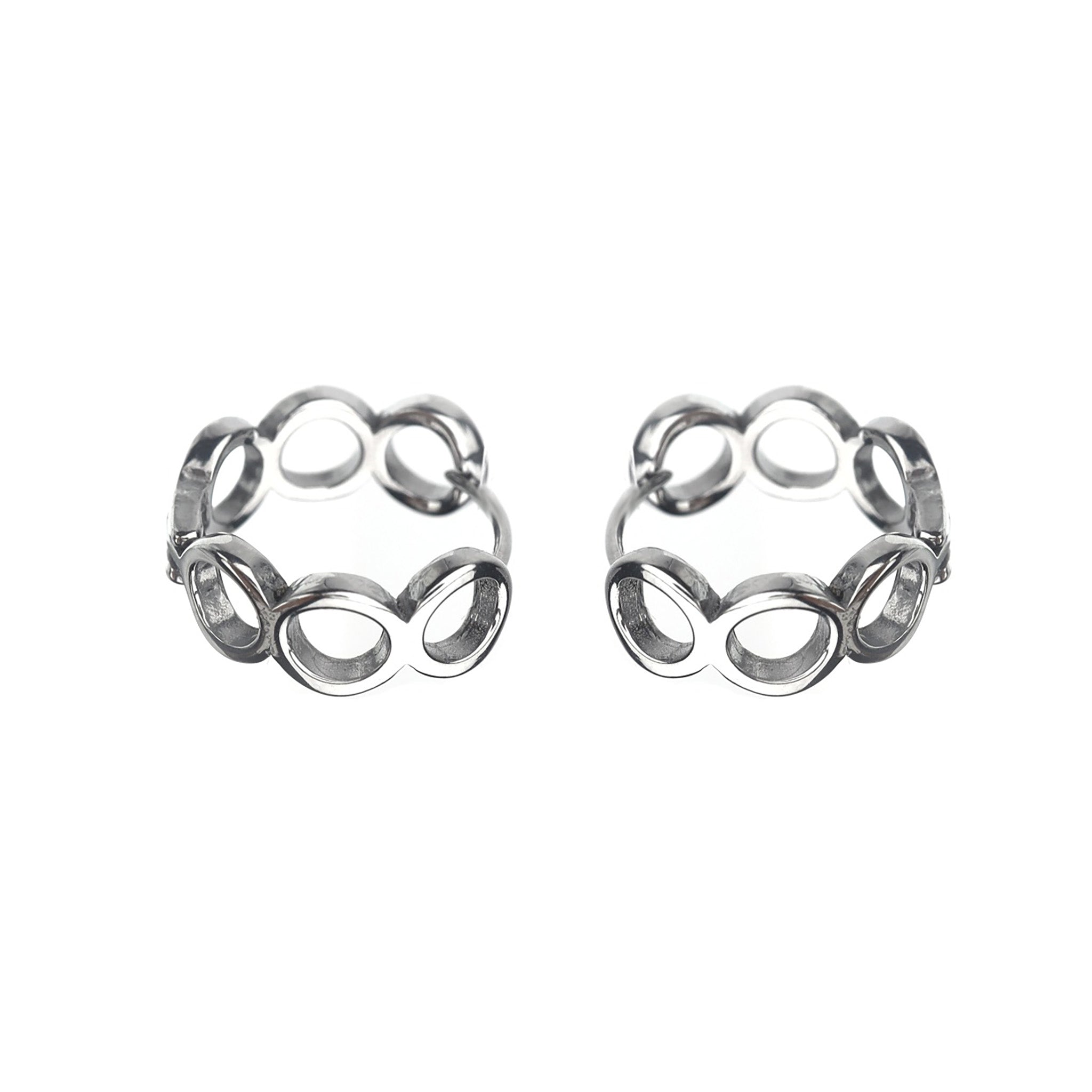 Punk Hoop Stainless Steel Earrings