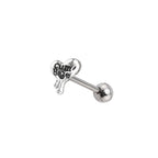 Melted Heart Titanium tongue stud