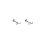 Dolphin Internally Threaded Stainless Steel Ear Studs