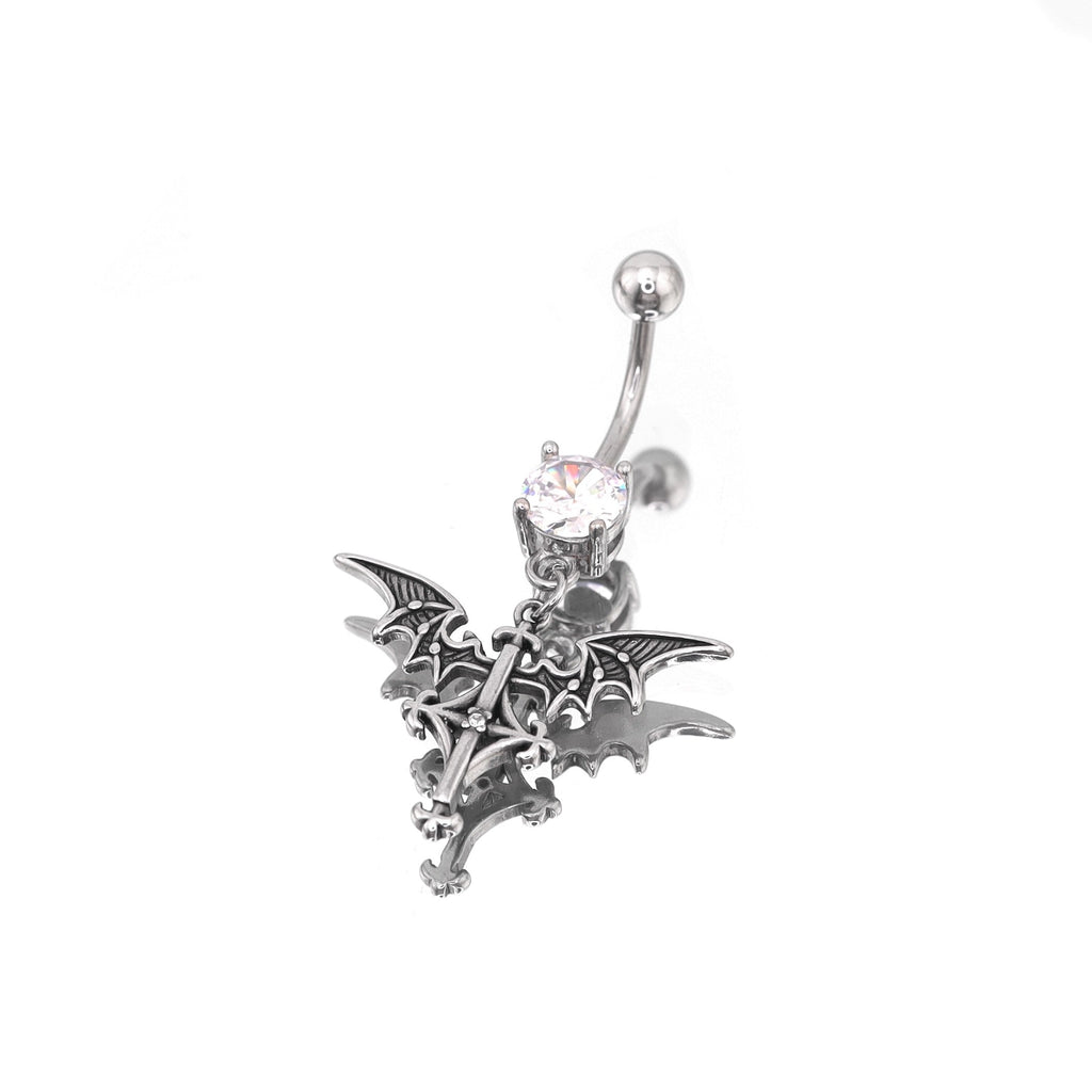 Bat Wing Dangle stainless steel Belly Ring