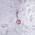 Colorful Epoxy Resin Stainless steel Belly Ring