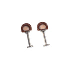 Paws & Purrs - Cute Brown Bear Ear Titanium Ear Stud