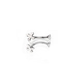Gothic Cross Internally Threaded Stainless Steel Rook Jewelry