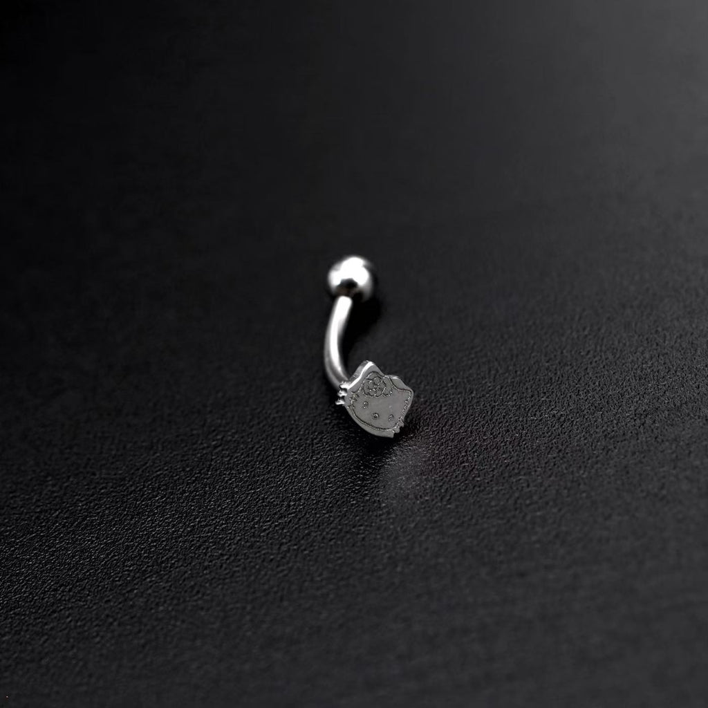 Hello Kitty Externally Threaded Stainless Steel Brow Studs