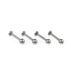 Basic Externally Threaded Titanium Lip Ring