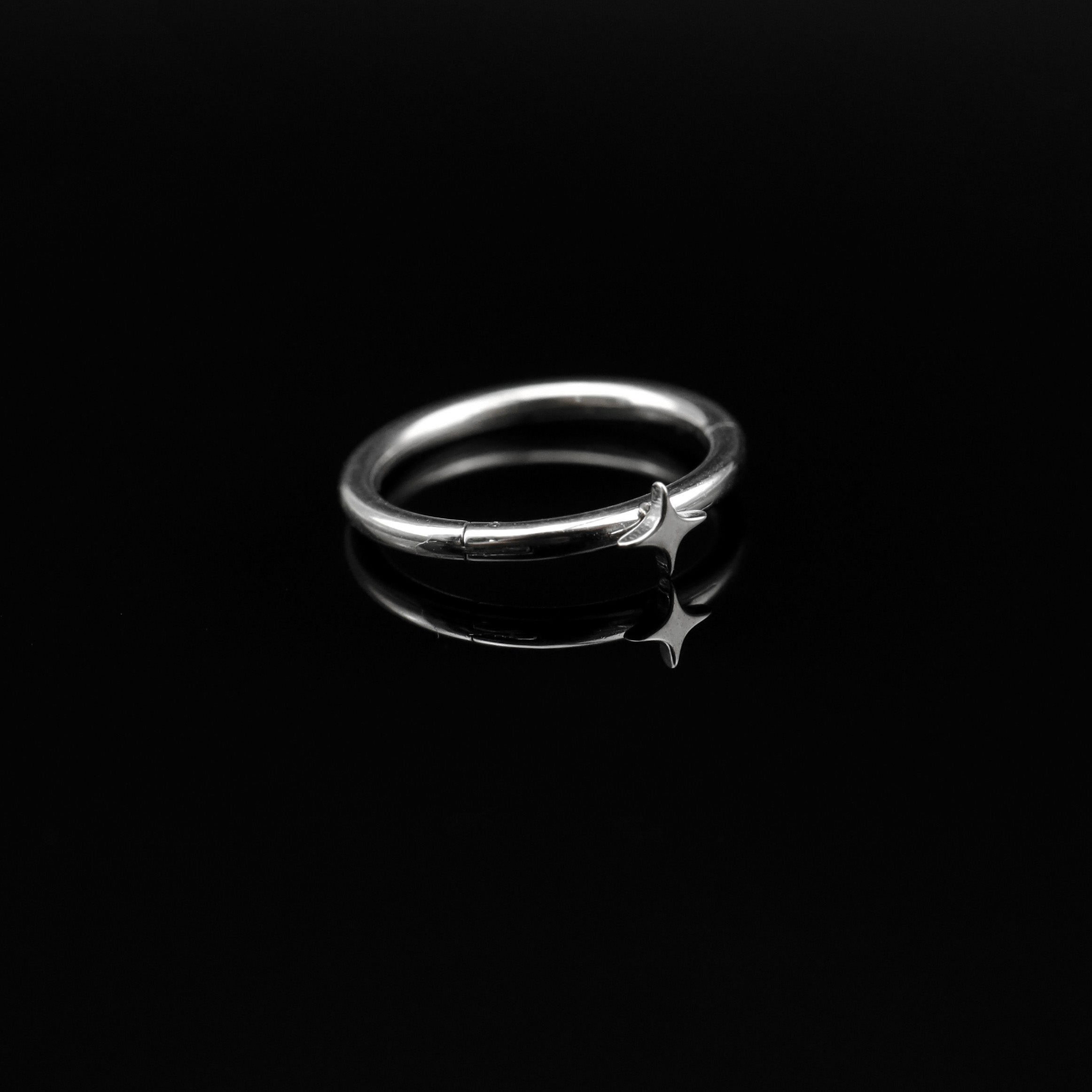 Four-Point Star stainless steel Segment Hoop