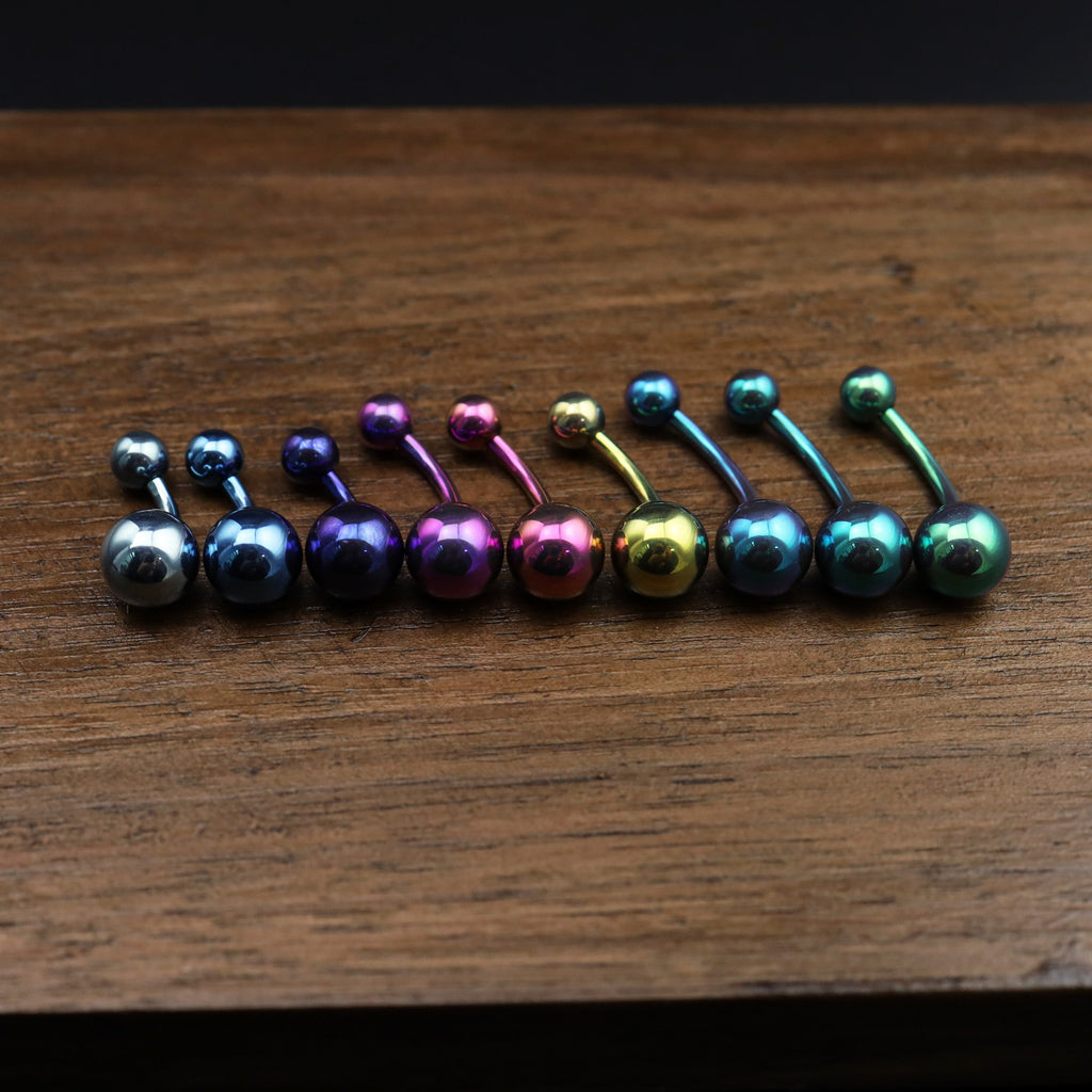 Classic Externally Threaded Titanium  Belly Ring