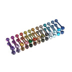 Rainbow CZ ball Titanium Internally Threaded barbell stud