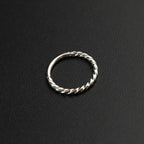 16G Twisted Rope Stainless Steel Segment Hoop