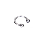 16G Internally Threaded Titanium Horseshoe ring