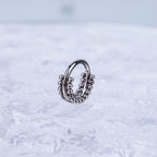 Double Ball Titanium Segment Hoop