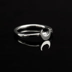 Moon Stainless Steel Segment Hoop