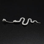 Serpent CZ S925 Sterling Silver Belly Ring