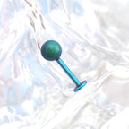 Nebula Opal Internally Threaded Titanium Studs