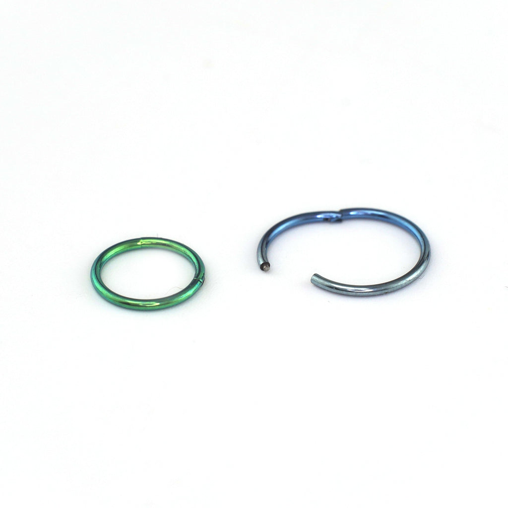 20G Thin Classic Titanium segment Hoop